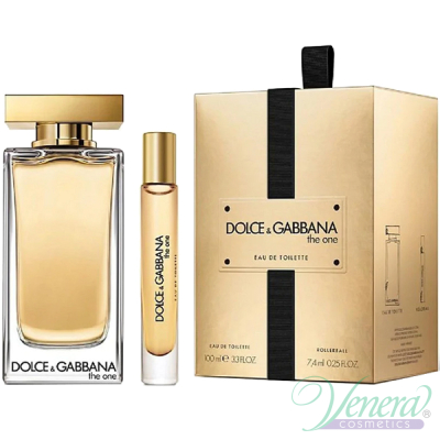 Dolce&Gabbana The One Eau de Toilette Set (EDT 100ml + EDT Rollerball 7.4ml) pentru Femei Seturi