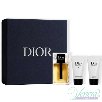 Dior Homme 2020 Set (EDT 100ml + AS Balm 50ml + SG 50ml) pentru Bărbați Seturi