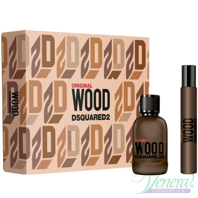 Dsquared2 Original Wood Set (EDP 50ml + EDP 10ml) pentru Bărbați Seturi
