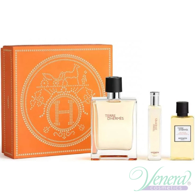 Hermes Terre D'Hermes Set (EDT 100ml + EDT 15ml + Hair & Body Shower Gel 40ml) pentru Bărbați Seturi