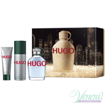 Hugo Boss Hugo Set (EDT 125ml + Deo Spray 150ml + SG 50ml) pentru Bărbați Seturi