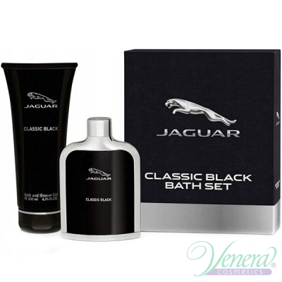 Jaguar Classic Black Set (EDT 100ml + SG 200ml) pentru Bărbați Seturi