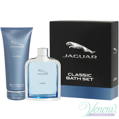 Jaguar Classic Blue Set (EDT 100ml + SG 200ml) pentru Bărbați Seturi