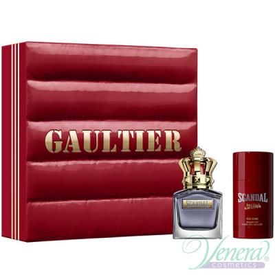 Jean Paul Gaultier Scandal Pour Homme Set (EDT 50ml + Deo Stick 75ml) pentru Bărbați Seturi