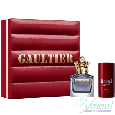Jean Paul Gaultier Scandal Pour Homme Set (EDT 100ml + Deo Stick 75ml) pentru Bărbați Seturi