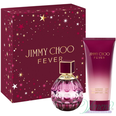 Jimmy Choo Fever Set (EDP 60ml + BL 100ml) pentru Femei Seturi