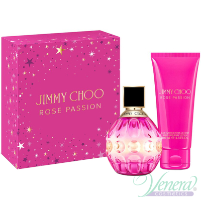 Jimmy Choo Rose Passion Set (EDP 60ml + BL 100ml) pentru Femei Femei Seturi