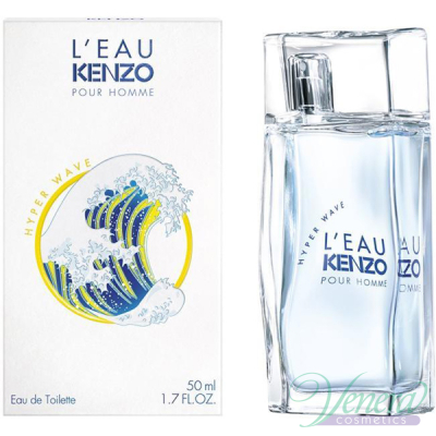 Kenzo L'Eau Kenzo Pour Homme Hyper Wave EDT 50ml pentru Bărbați Parfumuri pentru Bărbați