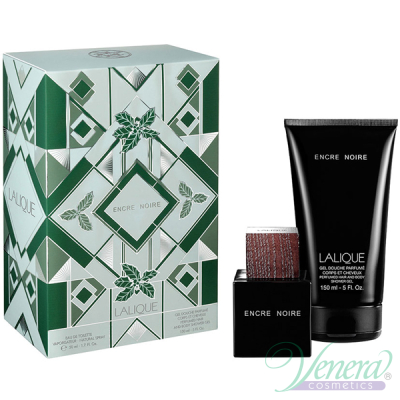 Lalique Encre Noire Set (EDT 50ml + SG 150ml) p...
