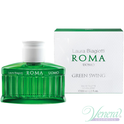 Laura Biagiotti Roma Uomo Green Swing EDT 200ml pentru Bărbați Arome pentru Bărbați