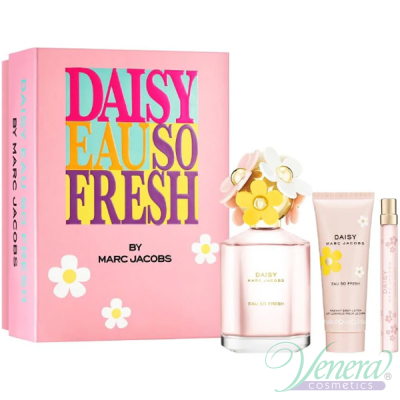 Marc Jacobs Daisy Eau So Fresh Set (EDT 75ml + EDT 10ml + BL 75ml) pentru Femei