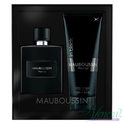 Mauboussin Pour Lui in Black Set (EDP 100ml + SG 200ml) pentru Bărbați Seturi