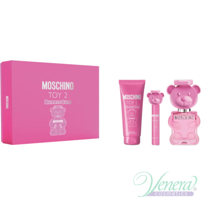 Moschino Toy 2 Bubble Gum Set (EDT 100ml + EDT 10ml + BL 100ml) pentru Femei Seturi pentru Femei