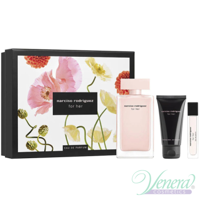 Narciso Rodriguez for Her Set (EDP 100ml + EDP 10ml + BL 50ml) pentru Femei Seturi