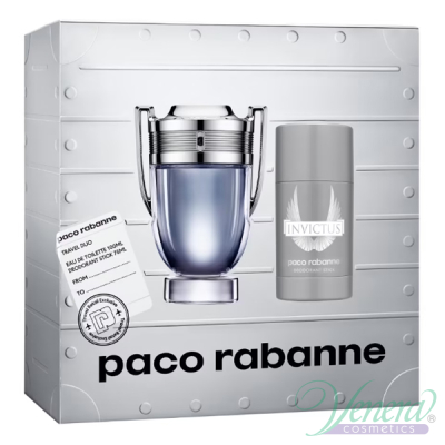 Paco Rabanne Invictus Set (EDT 100ml + Deo Stick 75ml) pentru Bărbați Seturi