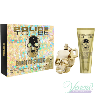 Police To Be Born To Shine Set (EDT 40ml + Body Shampoo 100ml) pentru Bărbați Seturi