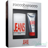 Roccobarocco Jeans Pour Homme Set (EDT 75ml + After Shave Balm 100ml) pentru Bărbați Seturi