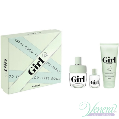 Rochas Girl Set (EDT 100ml + EDT 4.5ml + Body Wash 100ml) pentru Femei Seturi