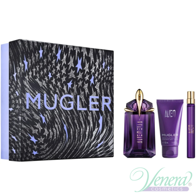 Thierry Mugler Alien Set (EDP 60ml + EDP 10ml + SG 50ml) pentru Femei Seturi