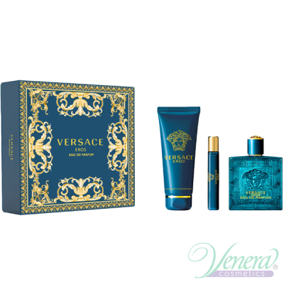 Versace Eros Eau de Parfum Set (EDP 100ml + EDP...