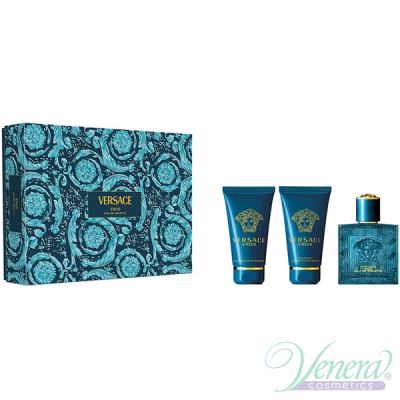 Versace Eros Set (EDT 50ml + AS Balm 50ml + SG 50ml) for Men Sets