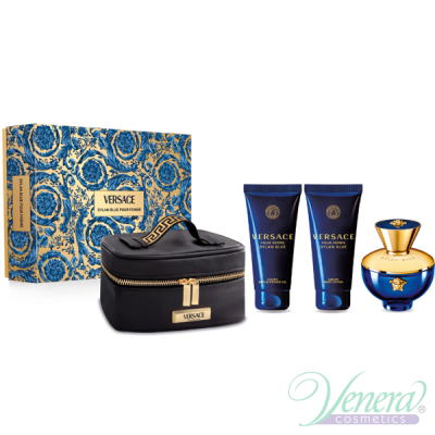 Versace Pour Femme Dylan Blue Set (EDP 100ml + BL 100ml + SG 100ml + Bag) pentru Femei Seturi