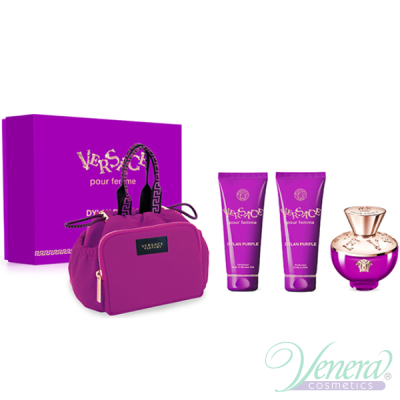 Versace Pour Femme Dylan Purple Set (EDP 100ml + BL 100ml + SG 100ml + Bag) pentru Femei Seturi