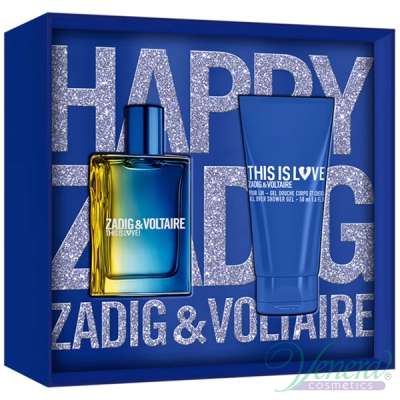 Zadig & Voltaire This is Love! for Him Set (EDT 50ml + SG 50ml) pentru Bărbați Seturi