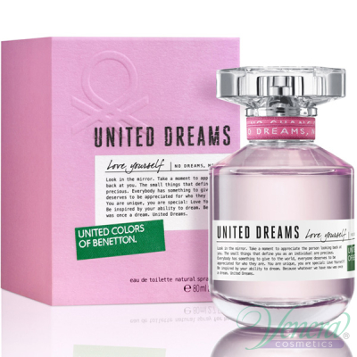 Benetton United Dreams Love Yourself EDT 80ml pentru Femei Women's Fragrance