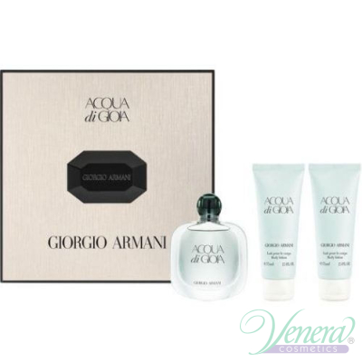 Armani Acqua Di Gioia Set (EDP 50ml + 2 x BL 75ml) pentru Femei Seturi Cadou
