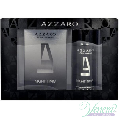 Azzaro Pour Homme Night Time Set (EDT 100ml + Deo Spray 150ml) pentru Bărbați Parfumuri pentru Bărbați