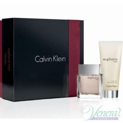 Calvin Klein Euphoria Set (EDT 50ml + SG 100ml) pentru Bărbați