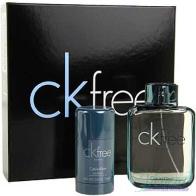 Calvin Klein CK Free Set (EDT 100ml + Deo Stick 75ml) pentru Bărbați Seturi
