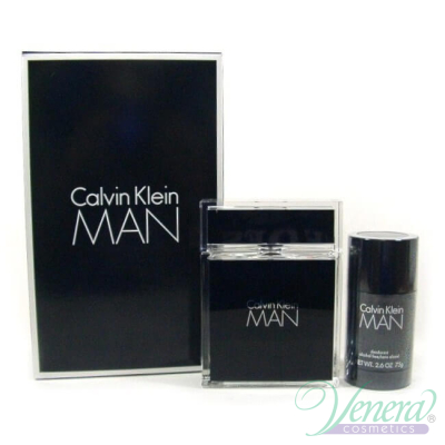 Calvin Klein Man Set (EDT 100ml + Deo Stick 75ml) pentru Bărbați Seturi