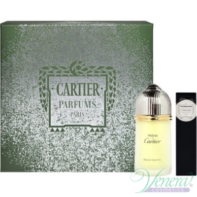 Cartier Pasha Set (EDT 100ml + EDT 9ml Pocket Spray) pentru Bărbați Seturi
