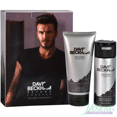 David Beckham Beyond Forever Set (Deo Spray 150ml + SG 200ml) pentru Bărbați Sets