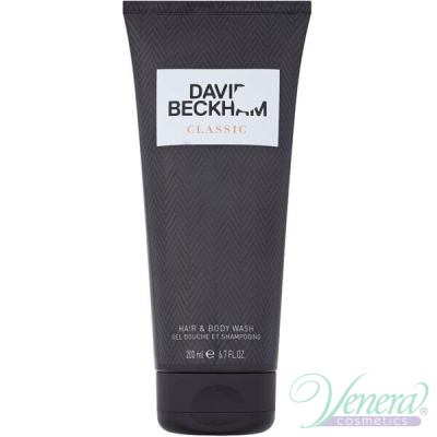 David Beckham Classic Hair & Body Wash 200ml pentru Bărbați Face Body and Products