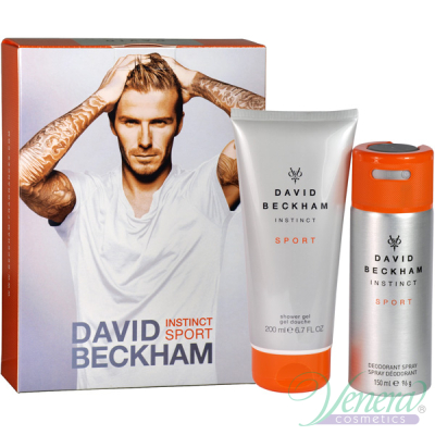 David Beckham Instinct Sport Set (Deo Spray 150ml + SG 200ml) pentru Bărbați Produse pentru îngrijirea tenului și a corpului