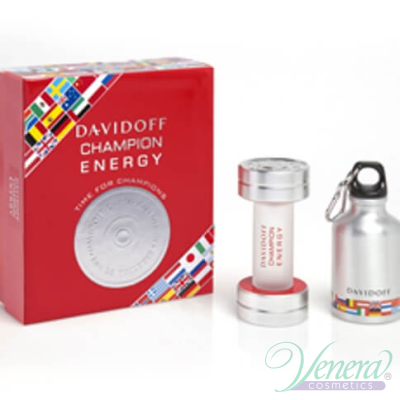 Davidoff Champion Energy Set (EDT 50ml + Sport bottle) pentru Bărbați Seturi