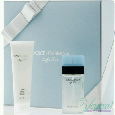 Dolce&Gabbana Light Blue Set (EDT 25ml + Body Cream 50ml) pentru Femei Seturi