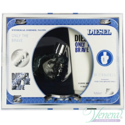 Diesel Only The Brave Set (EDT 50ml + AS Balm 70ml + SG 50ml) pentru Bărbați Seturi
