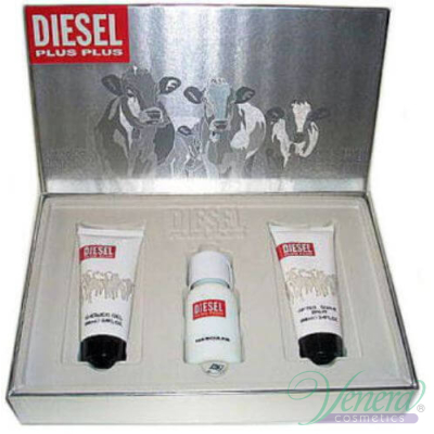 Diesel Plus Plus Set (EDT 75ml + AS Balm 100ml + SG 100ml) pentru Bărbați Seturi