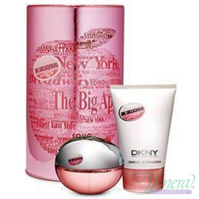 DKNY Be Delicious Fresh Blossom Set (EDP 50ml + Shower Gel 100ml)  pentru Femei Seturi
