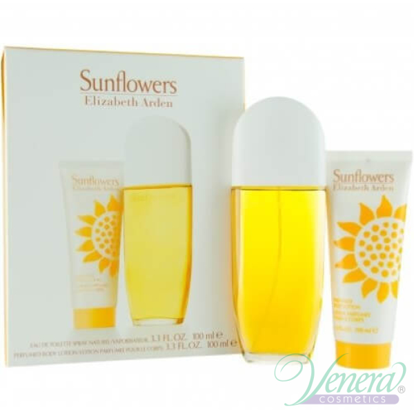 Elizabeth Arden Sunflowers Set (EDT 100ml + BL 100ml) pentru Femei