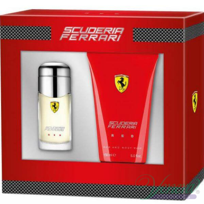 Ferrari Scuderia Ferrari Red Set (EDT 75ml + Hair & Body Wash 150ml) pentru Bărbați Seturi