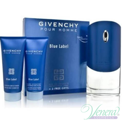 Givenchy Pour Homme Blue Label Set (EDT 100ml + AS Balm 75ml + SG 75ml) for Men Sets