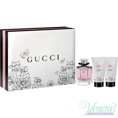 Flora By Gucci Gorgeous Gardenia Set (EDT 50ml + Body Lotion 2x50ml) for Women Sets