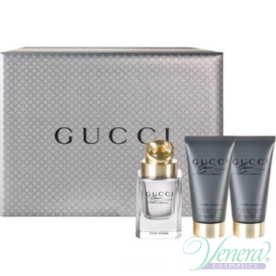 Gucci Made to Measure Set (EDT 50ml + After Shave Balm 50ml + Shower Gel 50ml) for Men Sets