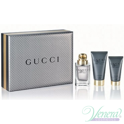Gucci Made to Measure Set (EDT 90ml + After Shave Balm 75ml + Shower Gel 50ml) for Men Sets