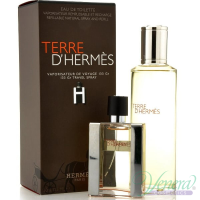Hermes Terre D'Hermes Set (EDT 30ml + EDT 125ml Refill) for Men Sets
